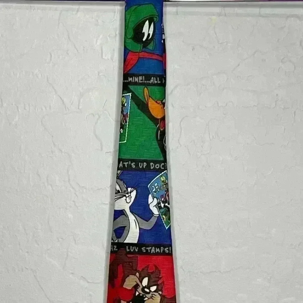 Looney Tunes Stamp Collection Vintage 1997 Tie